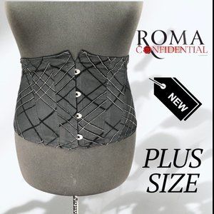 NWT Roma Confidential Black Waist Corset Sz 1X/2X